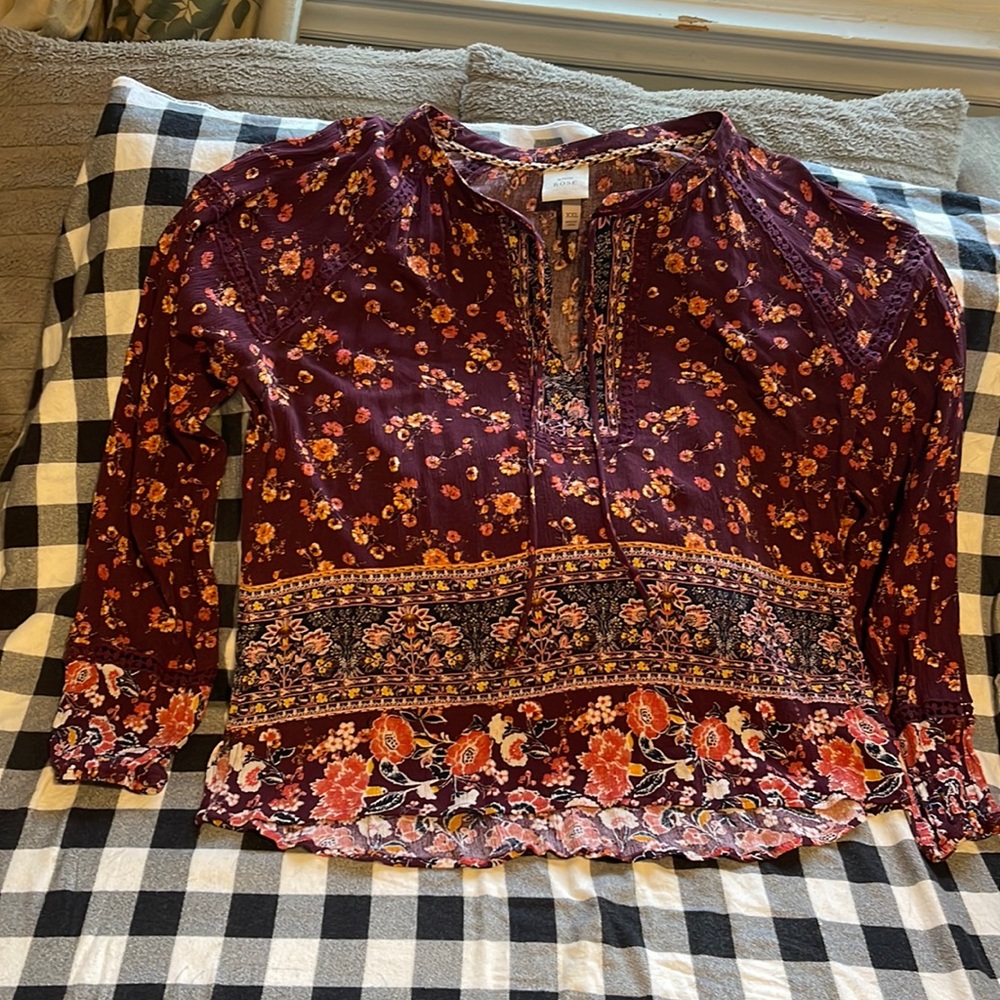 Xxl top Burgundy color